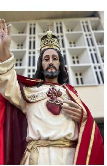 La imagen de Cristo Rey, patrono de Caucete